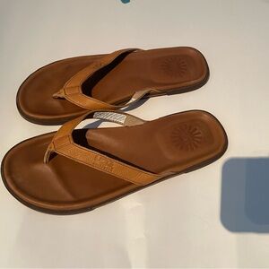 UGG Tan Leather Sandals